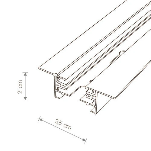 Встраиваемый шинопровод однофазный Nowodvorski Profile Recessed White 9014