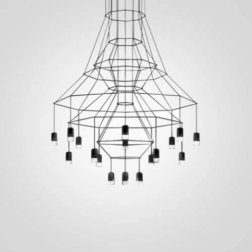 Люстра Via Wireflow Chandelier polyhedral 0315 Suspension lamp (ImperiumLoft, 75118-22)