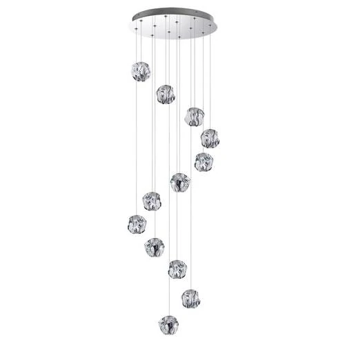 Люстра Каскадная Jemstone, Led, Хром (Odeon Light, 5084/60l) - Amppa.ru