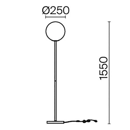 Торшер Modern Ring, 1xE27 Белый, Белый (Maytoni, MOD013FL-01W) - Amppa.ru