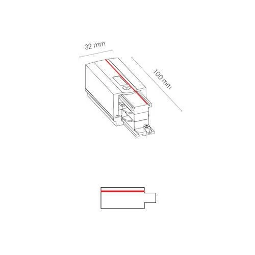 Заглушка с питанием левая Nowodvorski Ctls Power 8233 - Amppa.ru