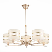 SLE300203-05 Светильник потолочный Шампань/Белый, Золотистый E14 5*40W ALMESE