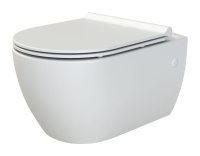 Подвесной унитаз глянцевый без сиденья BOHEME Bianca 963-W
