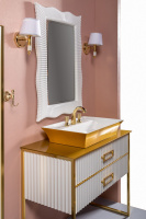 Тумба без раковины Armadi Art Monaco 100 белая золото