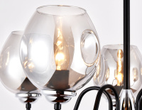 Подвесная люстра TR9058/5 BK/SM черный/дымчатый E27 max 40W D650*572 (Ambrella Light, TR9058)